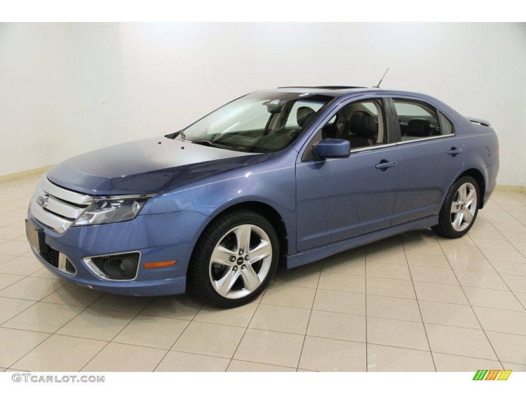 2010 Fusion Sport - Sport Blue Metallic / Charcoal Black/Sport Blue photo #3