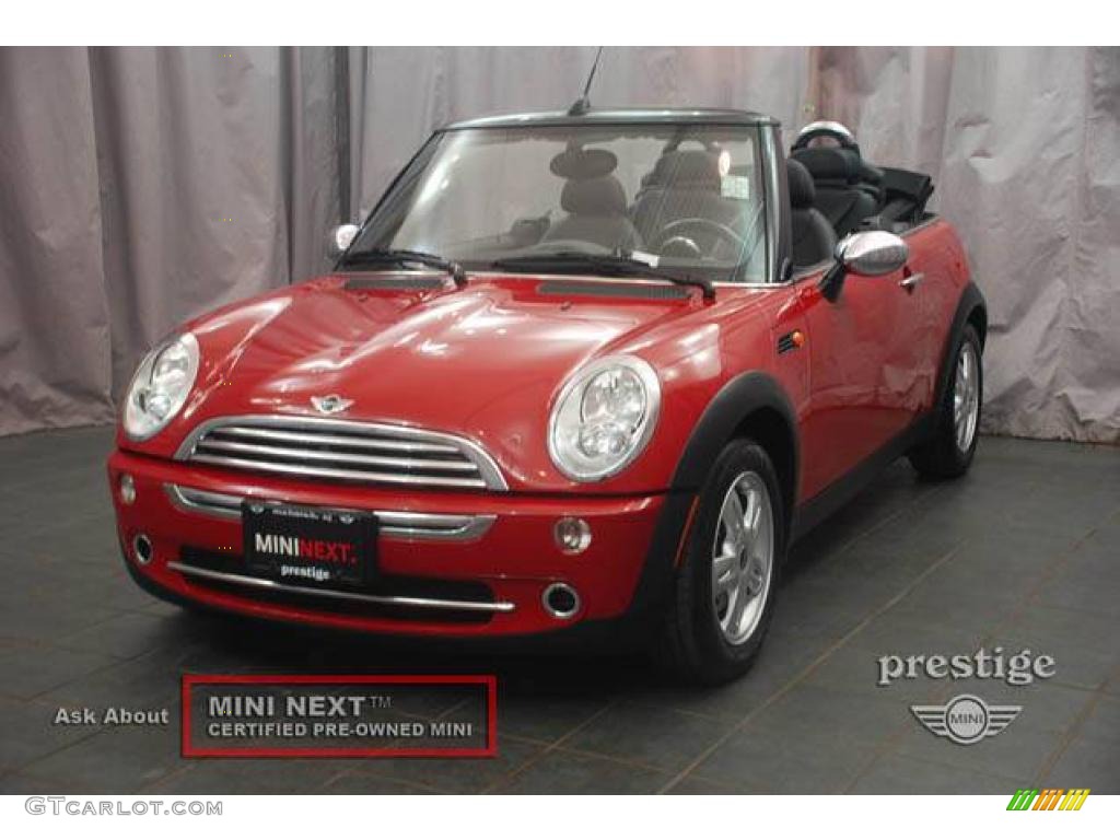 2006 Cooper Convertible - Chili Red / Panther Black photo #1