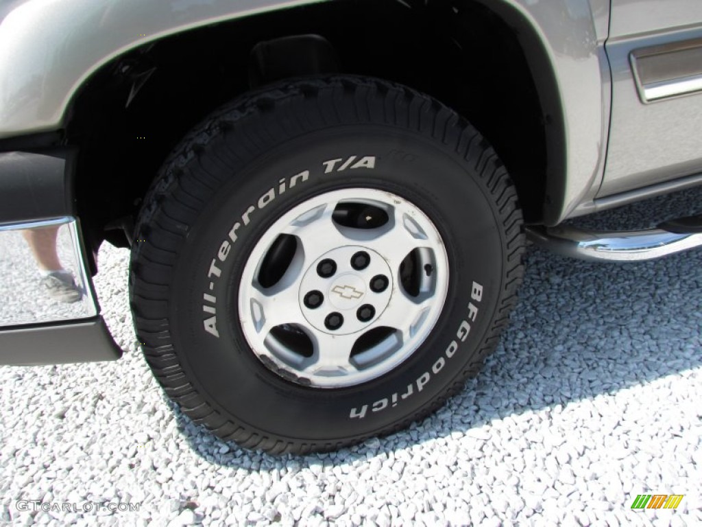 2003 Silverado 1500 LT Extended Cab 4x4 - Light Pewter Metallic / Tan photo #14