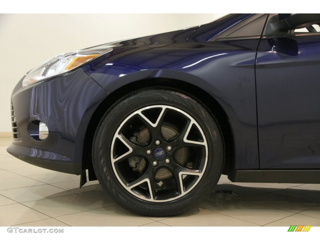 2012 Focus SE Sport Sedan - Kona Blue Metallic / Two-Tone Sport photo #22
