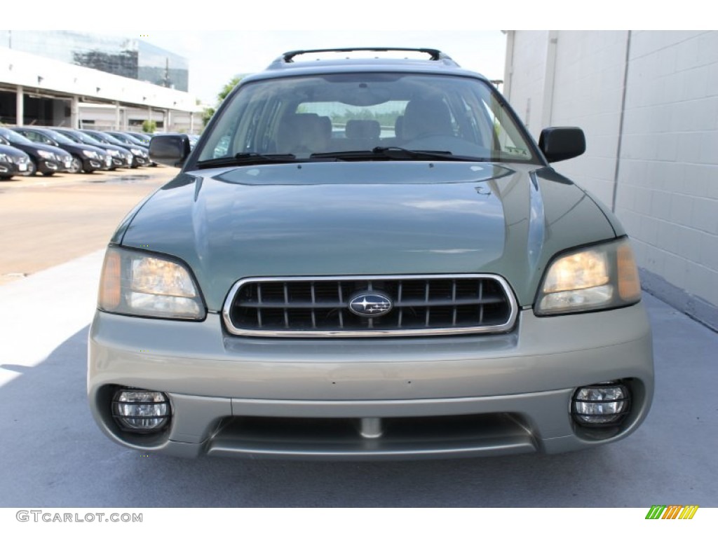 2004 Outback Wagon - Seamist Green Pearl / Beige photo #2