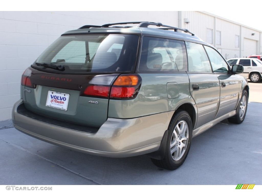 2004 Outback Wagon - Seamist Green Pearl / Beige photo #7