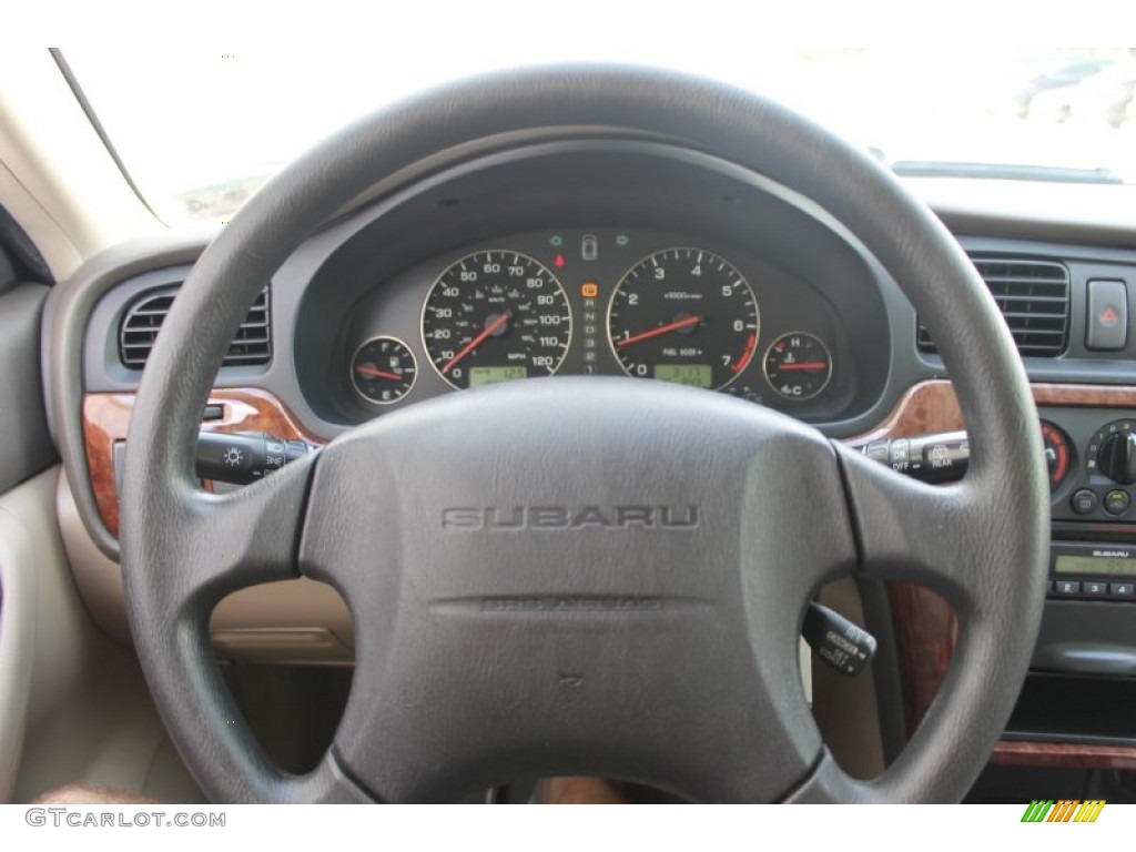 2004 Outback Wagon - Seamist Green Pearl / Beige photo #19