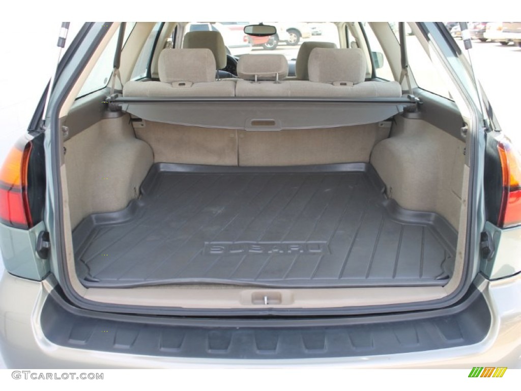 2004 Outback Wagon - Seamist Green Pearl / Beige photo #25