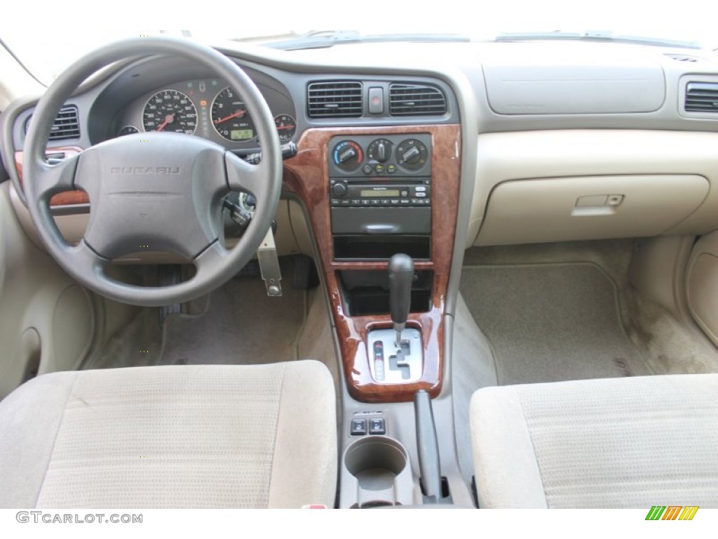 2004 Outback Wagon - Seamist Green Pearl / Beige photo #29