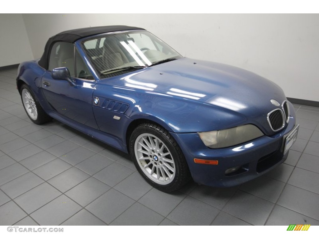 Topaz Blue Metallic 2001 BMW Z3 3.0i Roadster Exterior Photo #83585061