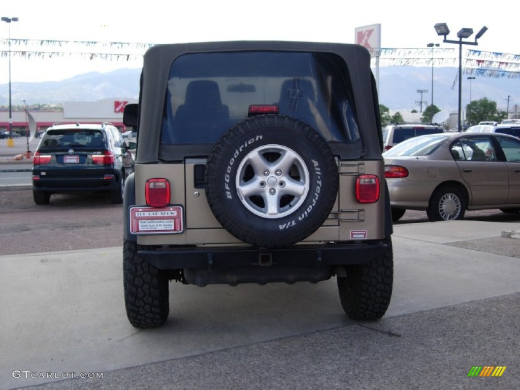 2004 Wrangler X 4x4 - Light Khaki Metallic / Khaki photo #11