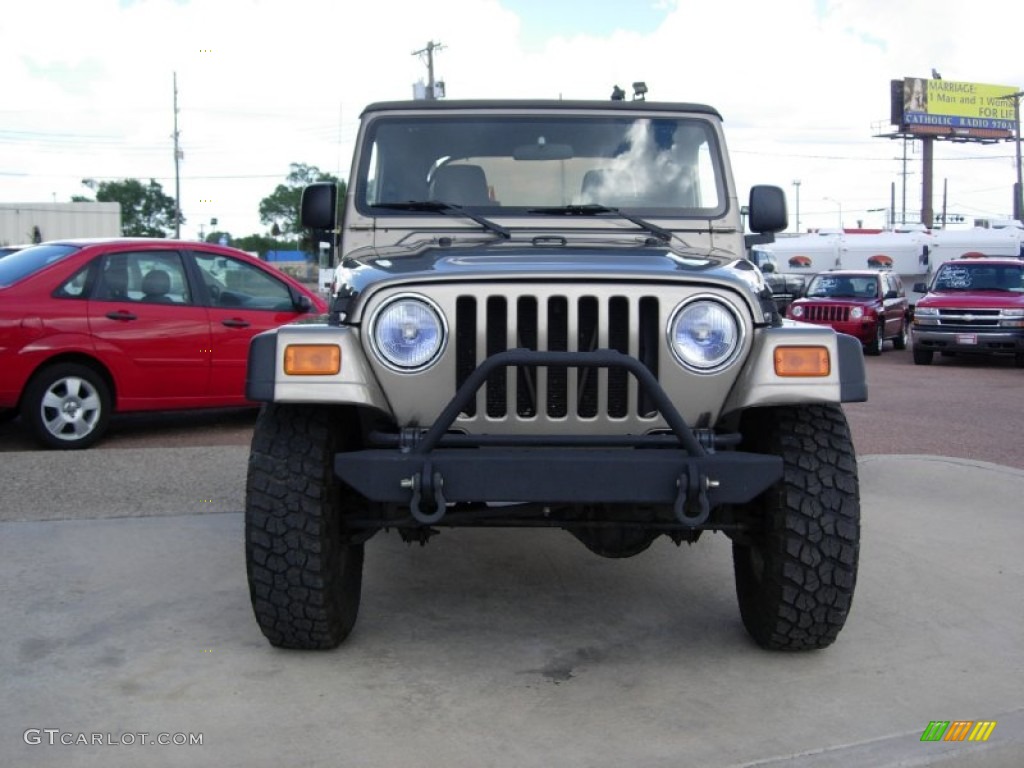 2004 Wrangler X 4x4 - Light Khaki Metallic / Khaki photo #15