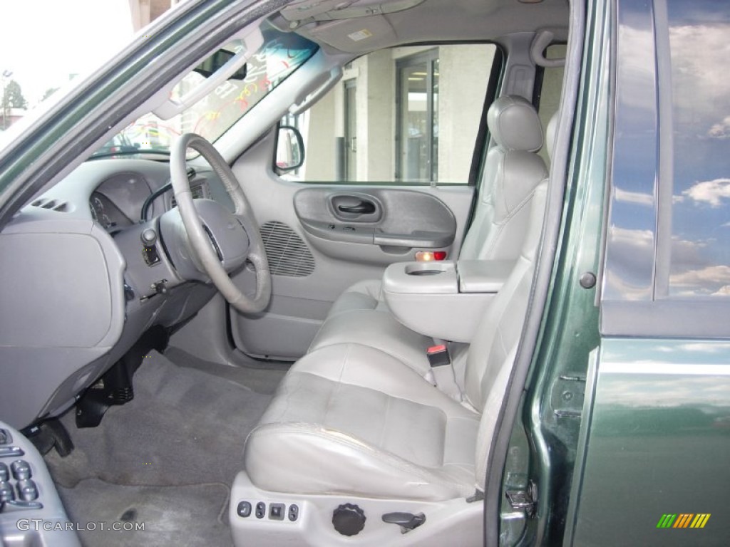 2002 F150 Lariat SuperCrew 4x4 - Dark Highland Green Metallic / Medium Parchment photo #4