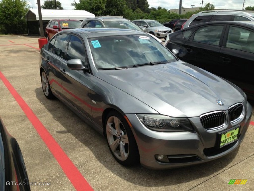 2009 3 Series 335i Sedan - Space Grey Metallic / Grey photo #2