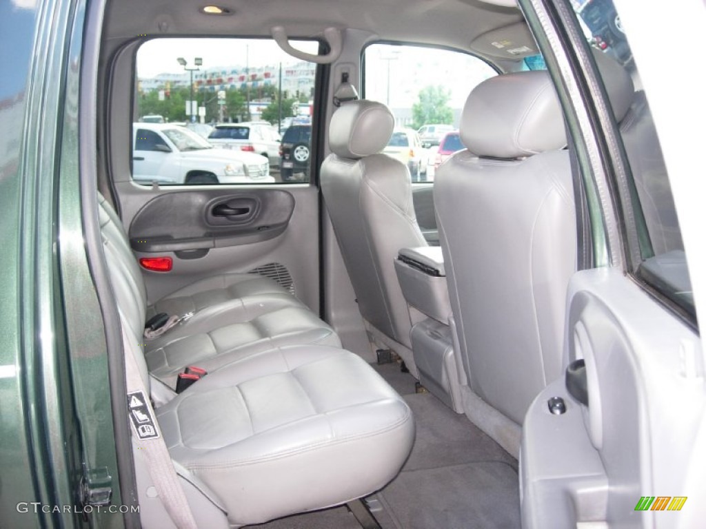 2002 F150 Lariat SuperCrew 4x4 - Dark Highland Green Metallic / Medium Parchment photo #6