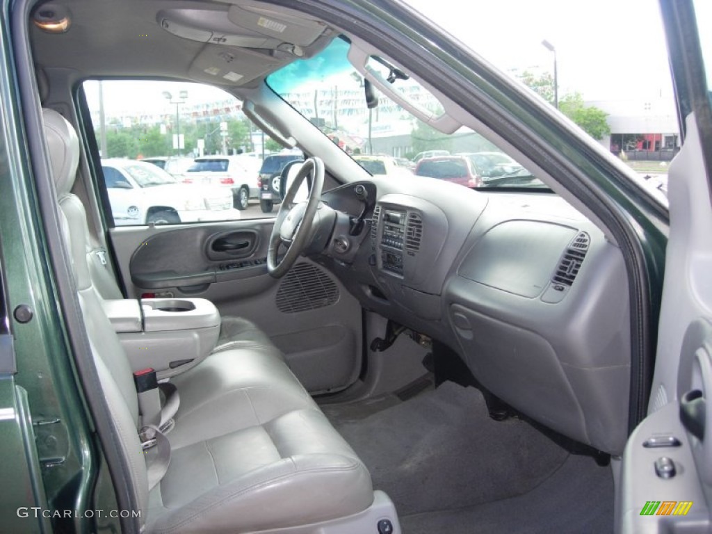 2002 F150 Lariat SuperCrew 4x4 - Dark Highland Green Metallic / Medium Parchment photo #7