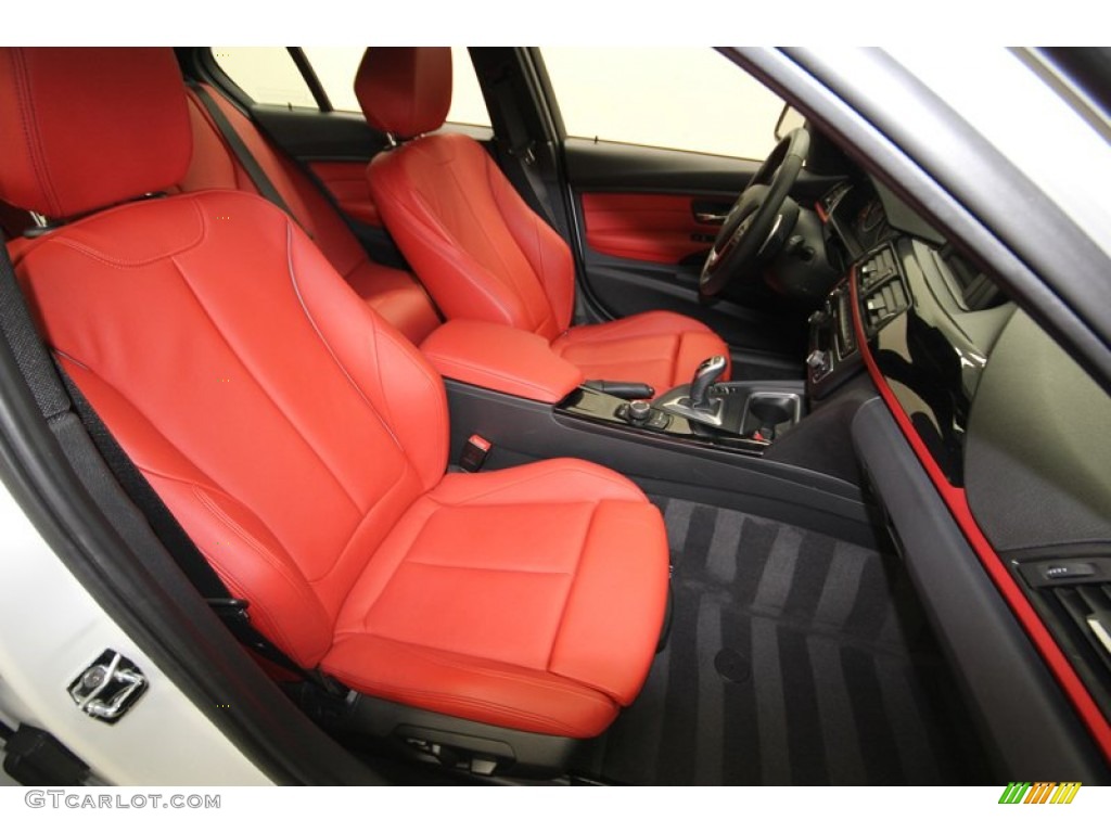 Coral Red/Black Interior 2012 BMW 3 Series 328i Sedan Photo #83587641