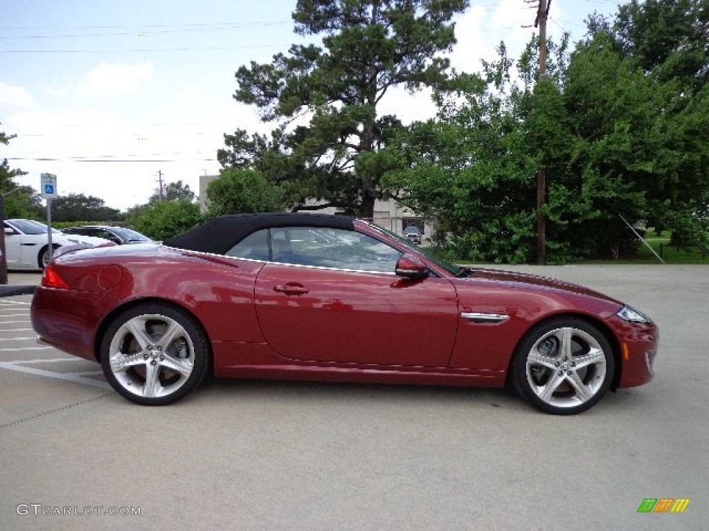 Carnelian Red Metallic 2013 Jaguar XK XKR Convertible Exterior Photo #83587686
