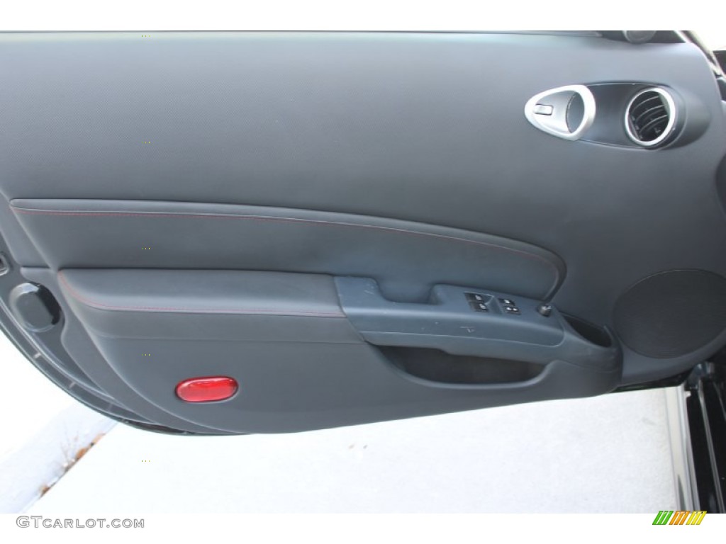2007 Nissan 350Z NISMO Coupe Carbon/Red Door Panel Photo #83588283