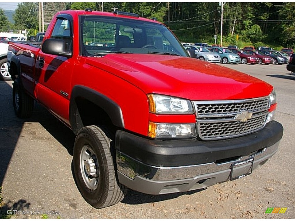 2005 Silverado 3500 Regular Cab 4x4 - Victory Red / Dark Charcoal photo #7