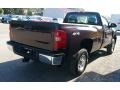 2008 Dark Cherry Metallic Chevrolet Silverado 2500HD Work Truck Regular Cab 4x4  photo #8