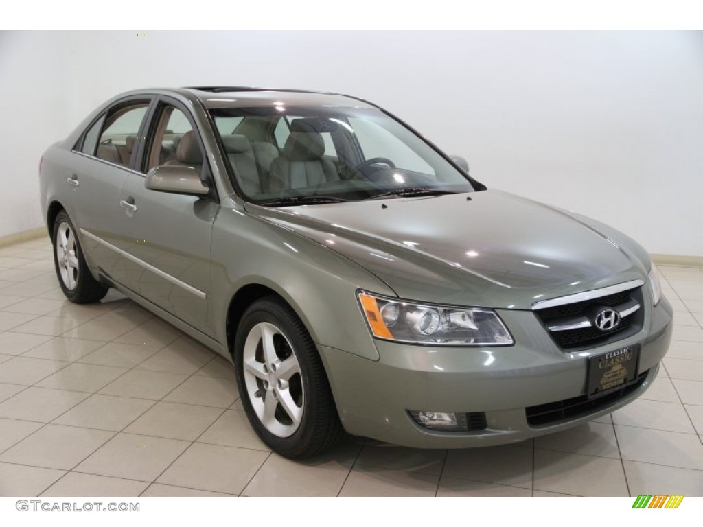 2008 Sonata Limited - Natural Khaki Green / Beige photo #1