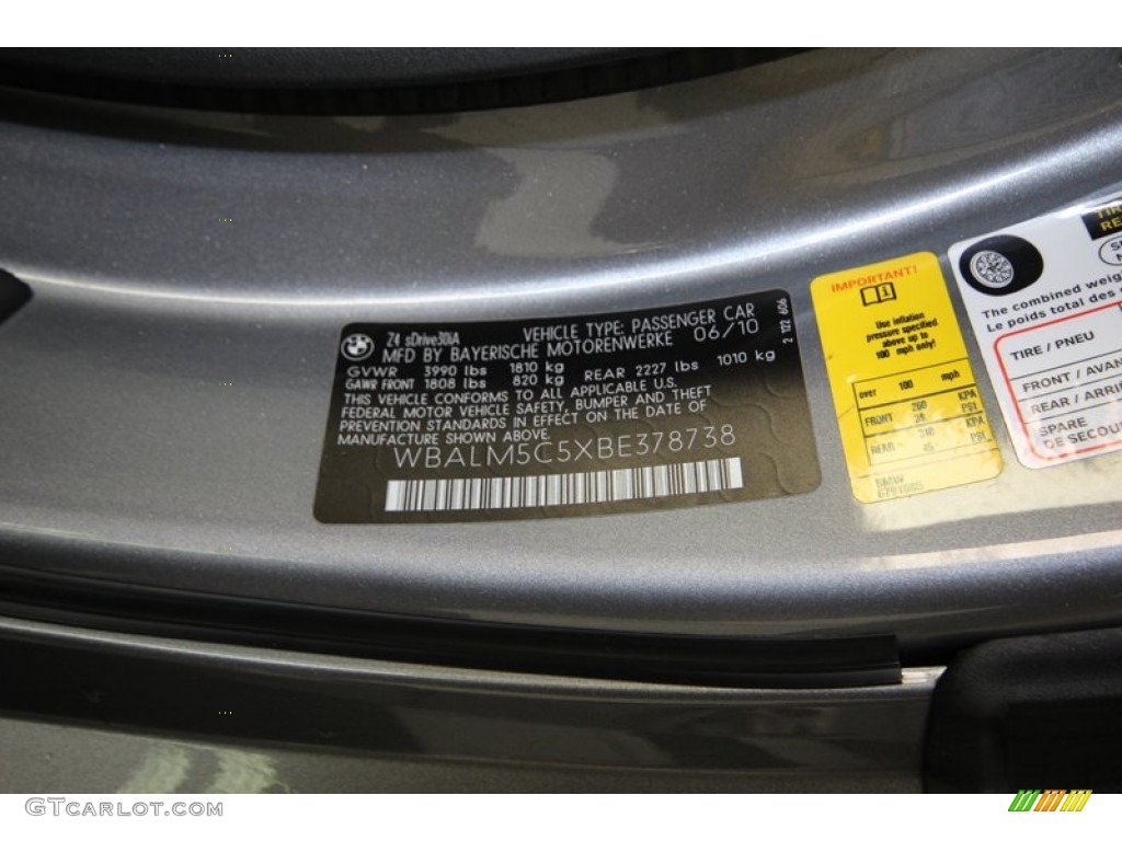 2011 Z4 sDrive30i Roadster - Space Gray Metallic / Black photo #9
