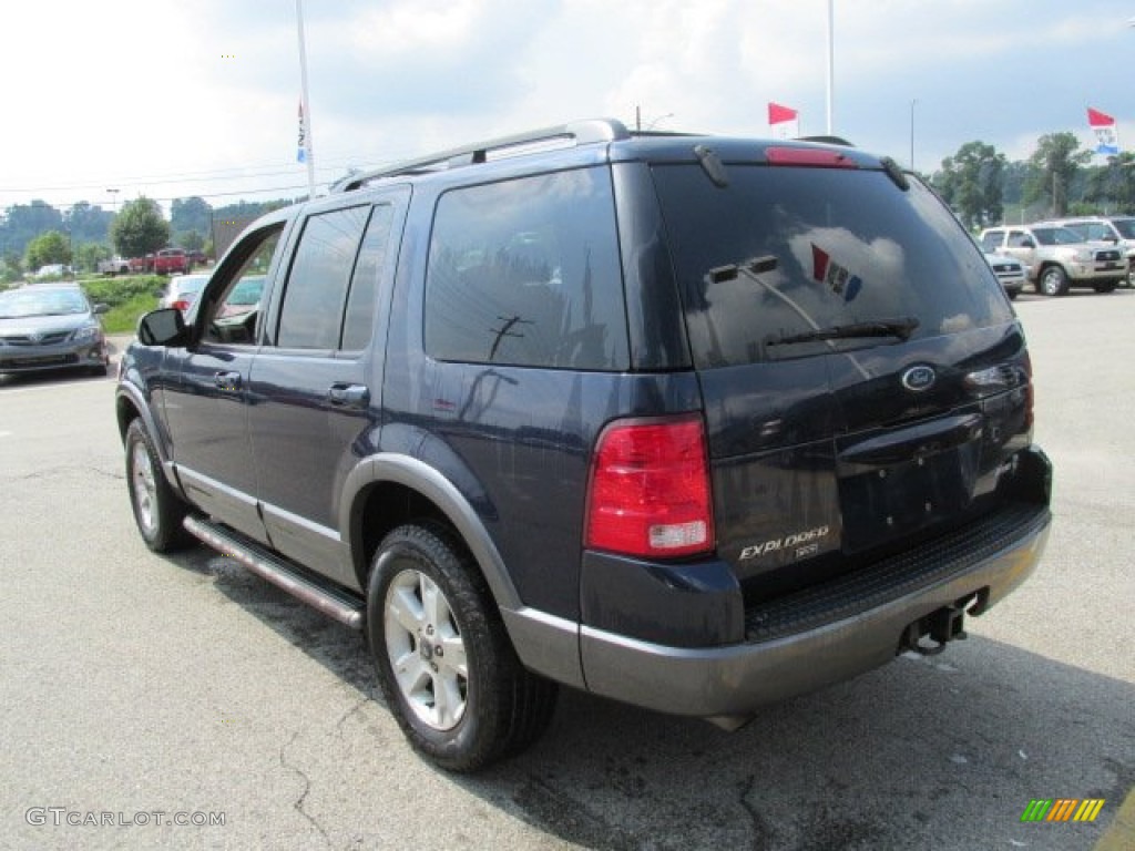 2003 Explorer XLT AWD - True Blue Metallic / Graphite Grey photo #8