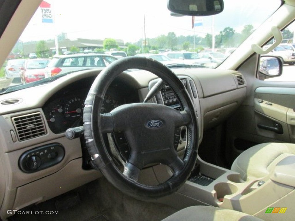 2003 Ford Explorer XLT AWD Graphite Grey Dashboard Photo #83592024