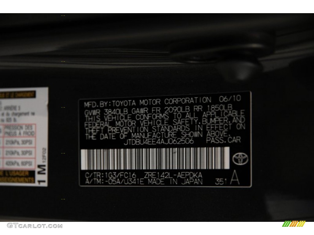 2010 Corolla LE - Magnetic Gray Metallic / Ash photo #16