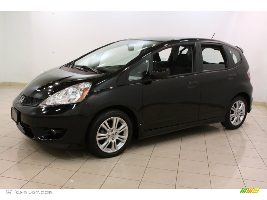 Crystal Black Pearl 2010 Honda Fit Sport Exterior Photo #83592963
