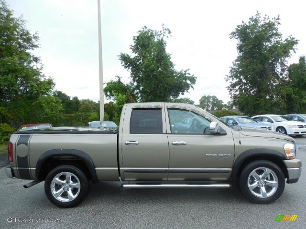 2006 Ram 1500 SLT Quad Cab - Light Khaki Metallic / Khaki Beige photo #14