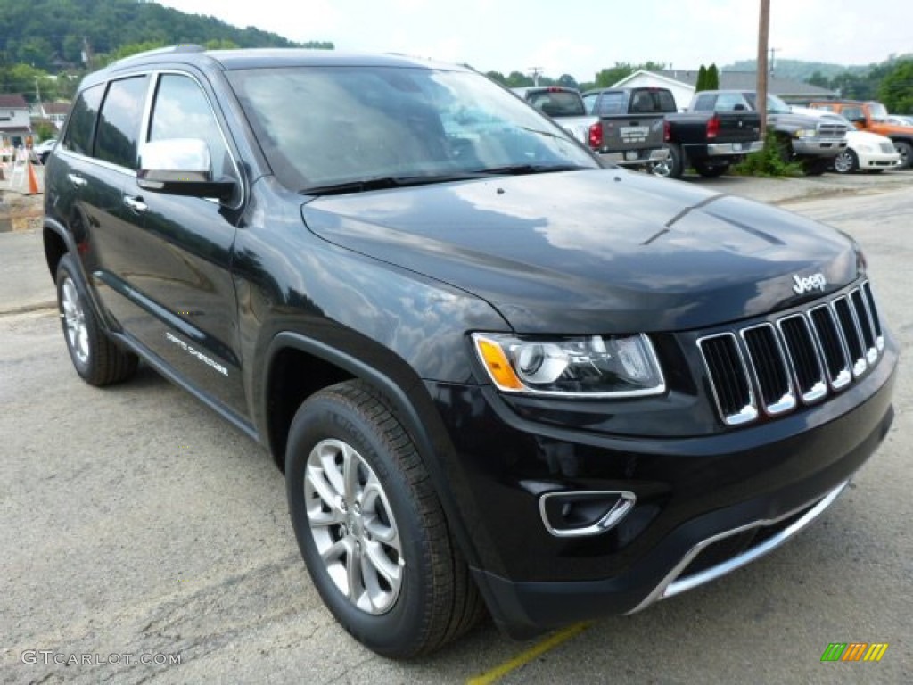 2014 Grand Cherokee Limited 4x4 - Brilliant Black Crystal Pearl / Morocco Black photo #7