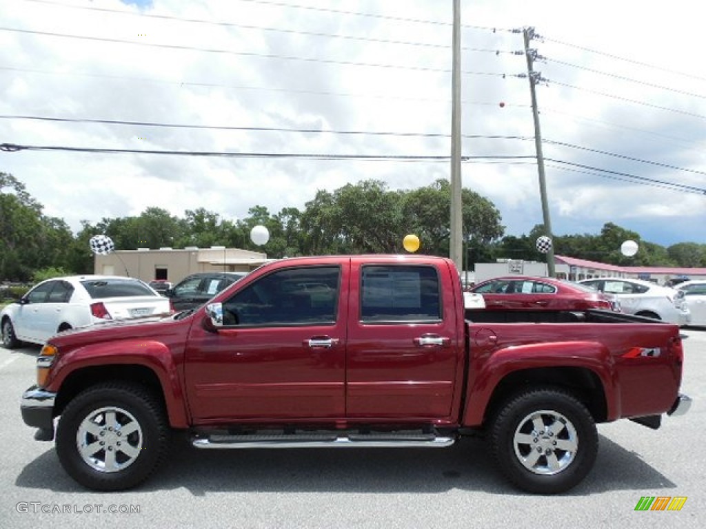 2011 Colorado LT Crew Cab - Cardinal Red Metallic / Ebony photo #2