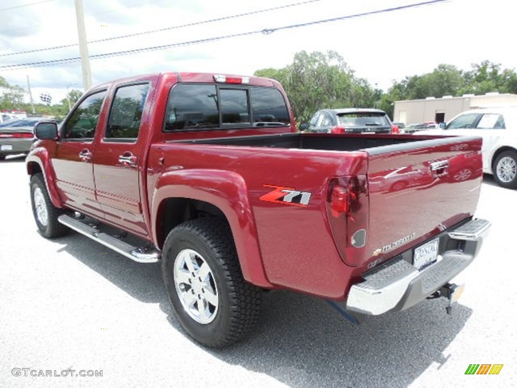 2011 Colorado LT Crew Cab - Cardinal Red Metallic / Ebony photo #3