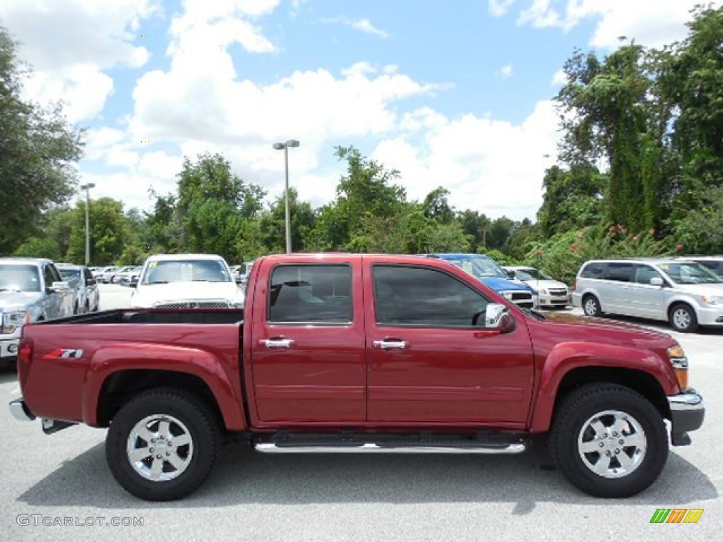 2011 Colorado LT Crew Cab - Cardinal Red Metallic / Ebony photo #9