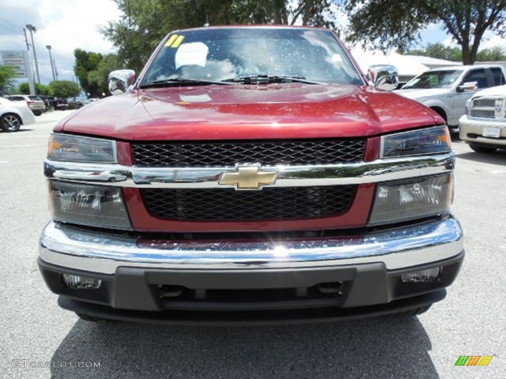 2011 Colorado LT Crew Cab - Cardinal Red Metallic / Ebony photo #13