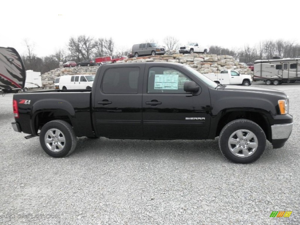 2013 Sierra 1500 SLE Crew Cab 4x4 - Onyx Black / Ebony photo #1