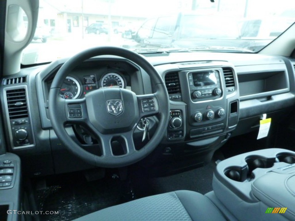 2013 Ram 1500 Tradesman Quad Cab 4x4 Black/Diesel Gray Dashboard Photo #83596671