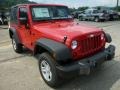 2013 Flame Red Jeep Wrangler Sport 4x4  photo #9