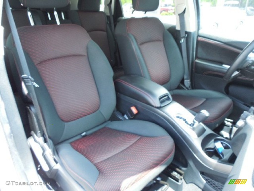 Black/Red Interior 2011 Dodge Journey R/T Photo #83597949