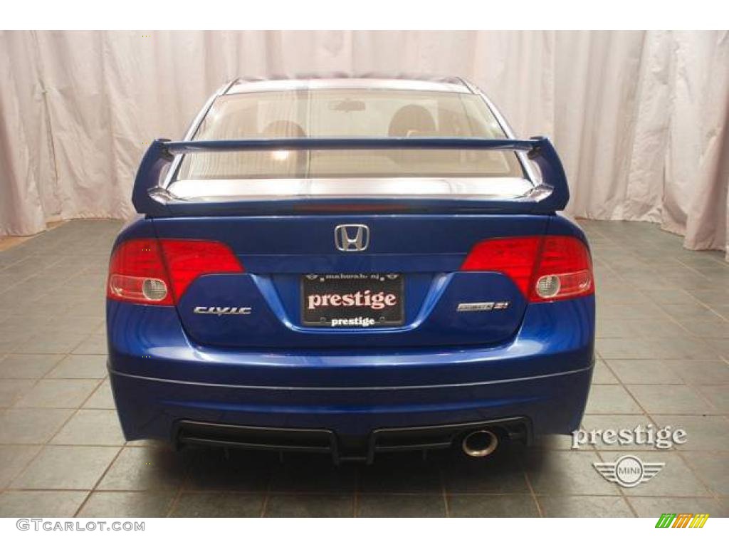 2008 Civic Mugen Si Sedan - Fiji Blue Pearl / Black photo #2