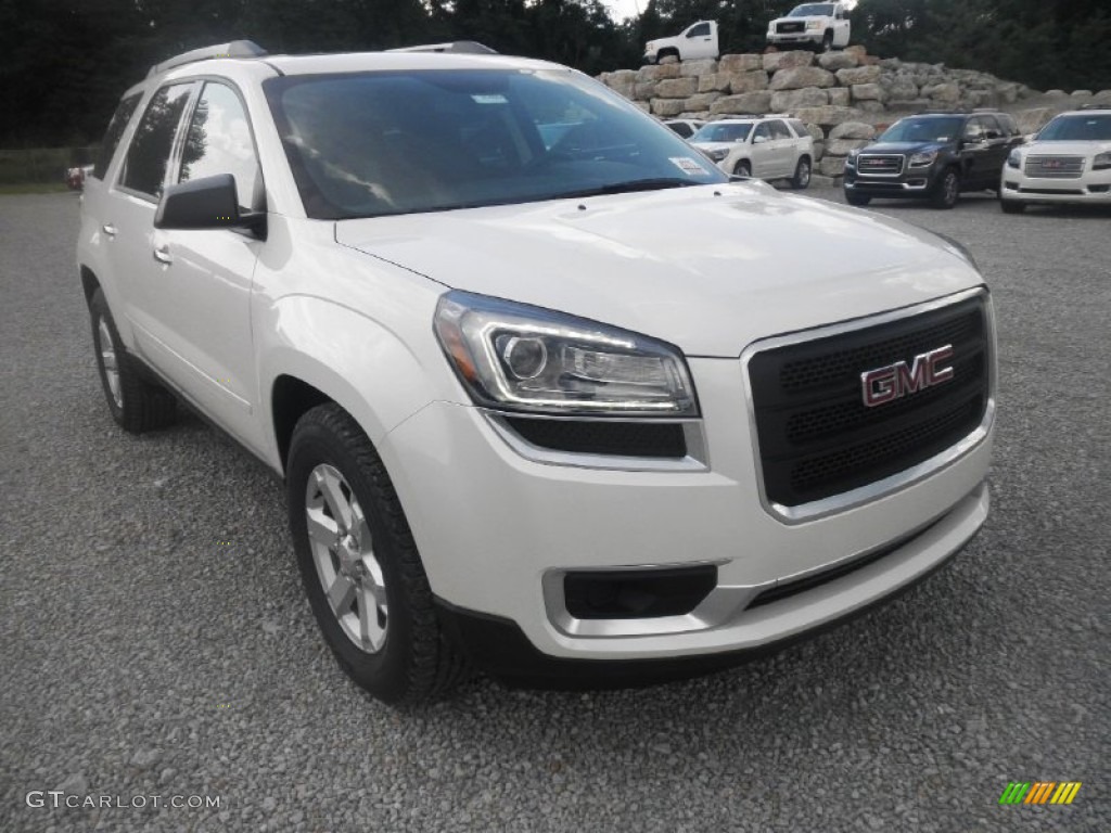 White Diamond Tricoat 2014 GMC Acadia SLE AWD Exterior Photo #83598320