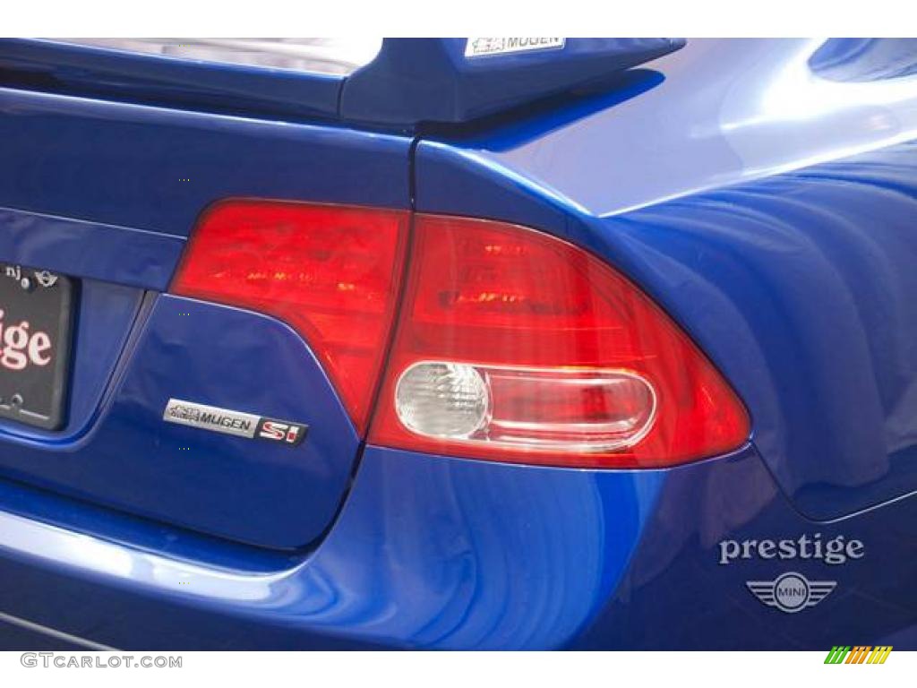 2008 Civic Mugen Si Sedan - Fiji Blue Pearl / Black photo #9