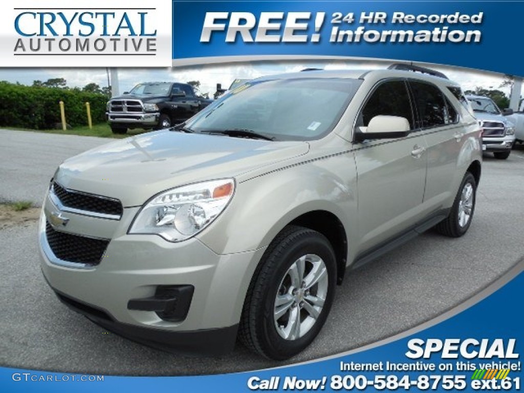 2010 Equinox LT - Gold Mist Metallic / Jet Black photo #1