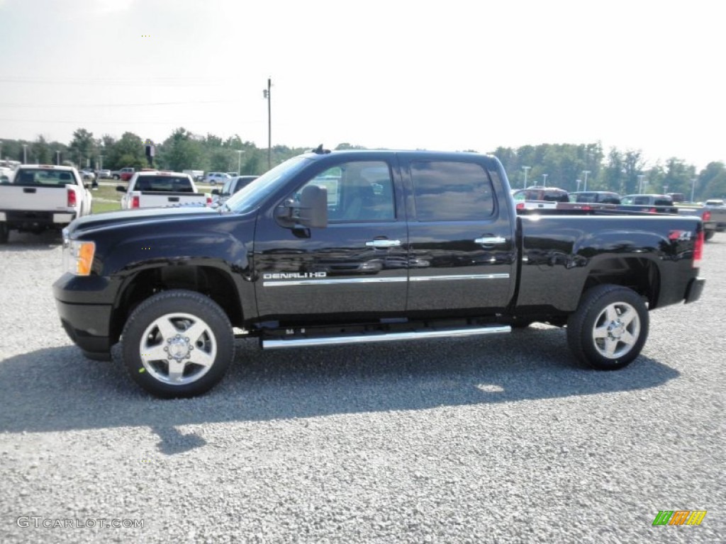 Onyx Black 2014 GMC Sierra 2500HD Denali Crew Cab 4x4 Exterior Photo #83599656