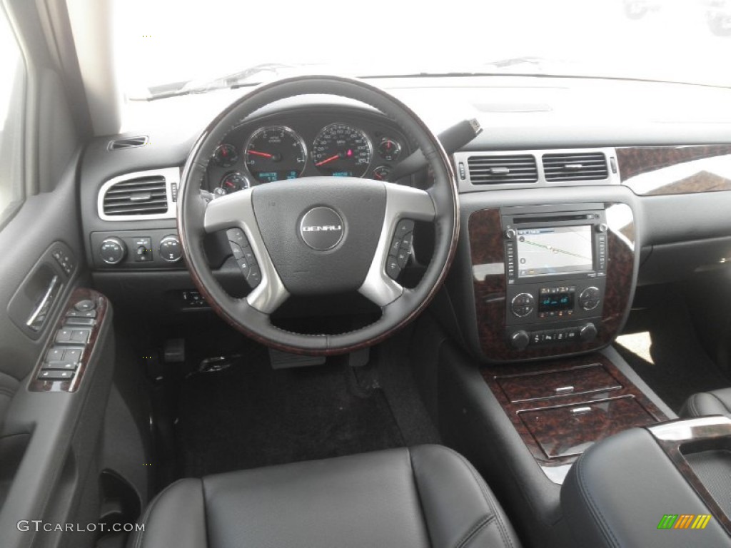 Ebony Interior 2014 GMC Sierra 2500HD Denali Crew Cab 4x4 Photo #83600016