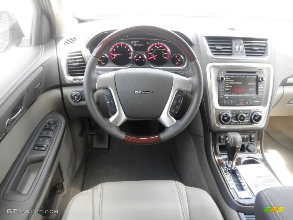 2014 GMC Acadia Denali AWD Cocoa Dune Dashboard Photo #83600697