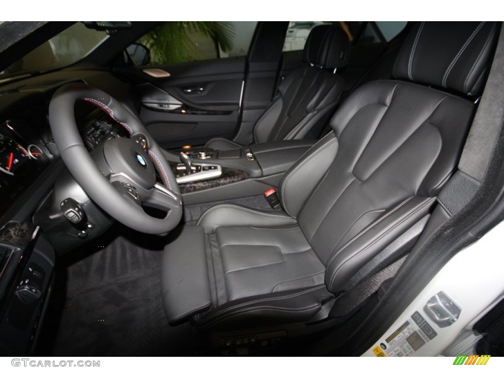 Black Interior 2014 BMW M6 Gran Coupe Photo #83600997