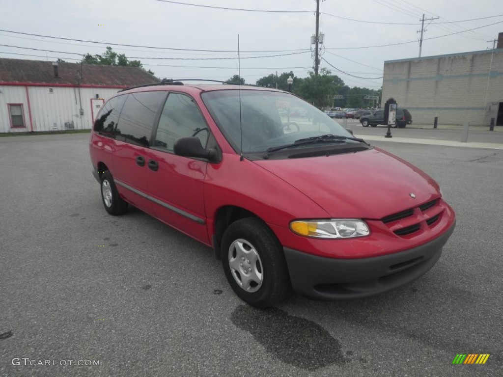 Flame Red Dodge Grand Caravan