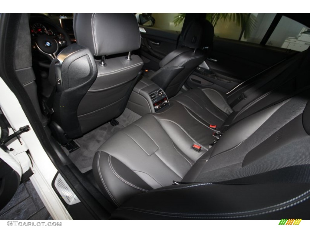 Black Interior 2014 BMW M6 Gran Coupe Photo #83601556