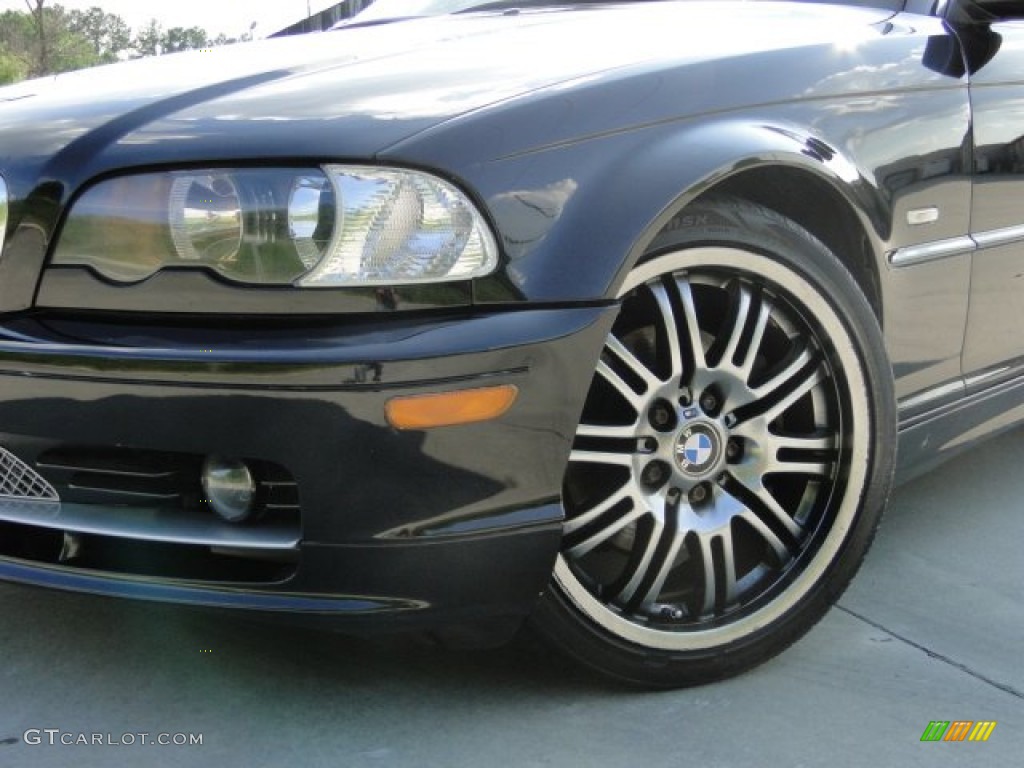 2002 3 Series 325i Convertible - Jet Black / Black photo #3