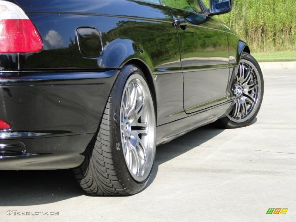 2002 3 Series 325i Convertible - Jet Black / Black photo #11