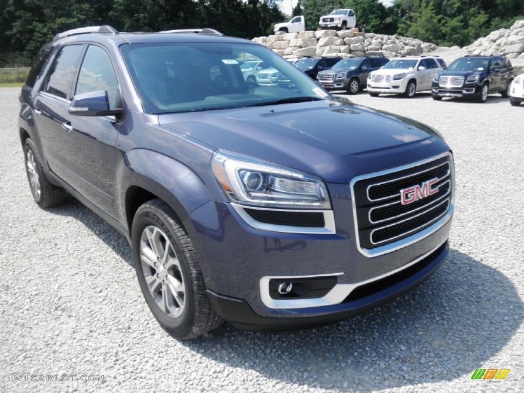 Atlantis Blue Metallic 2014 GMC Acadia SLT AWD Exterior Photo #83601738